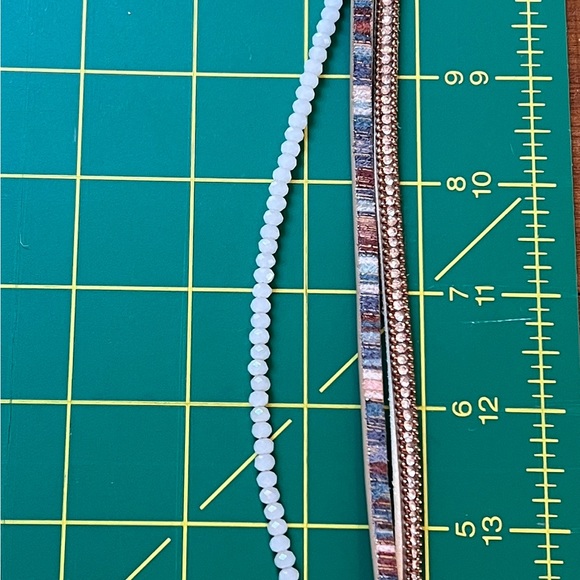 Multi-Layer Wrap Bracelet-Mix of leather and stones - Picture 2 of 4